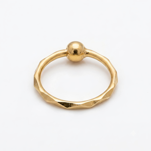 Minimalist Beaded Nose Hoop