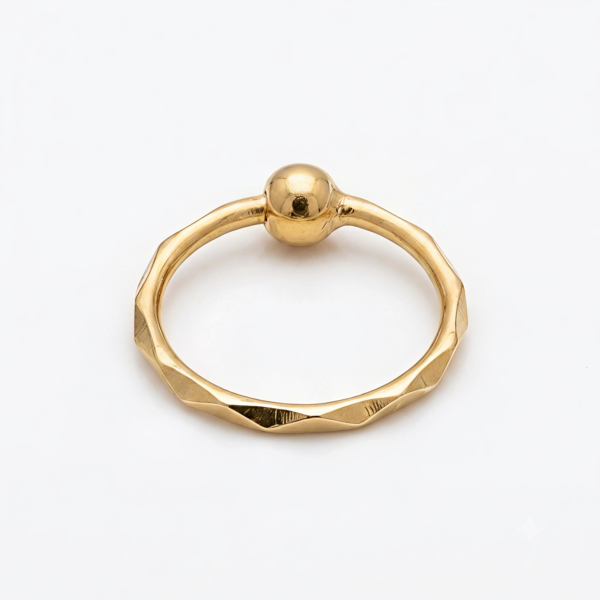 Minimalist Beaded Nose Hoop